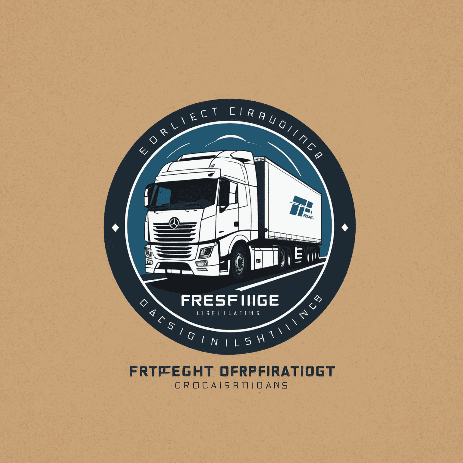 Digital Freight Optimization Consulting & Techno logo - A modern, sleek design incorporating elements of logistics and technology